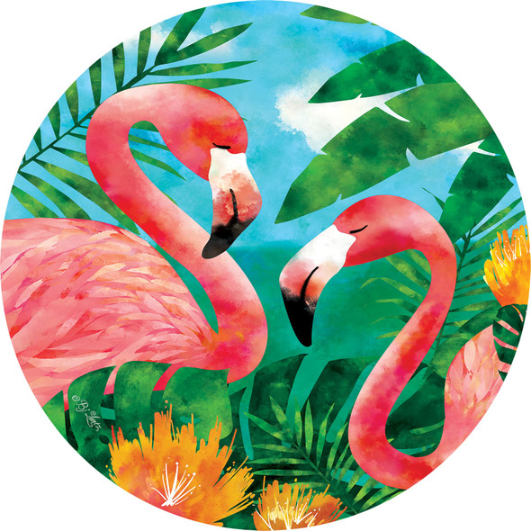 FLAMINGOS ACCENT MAGNET