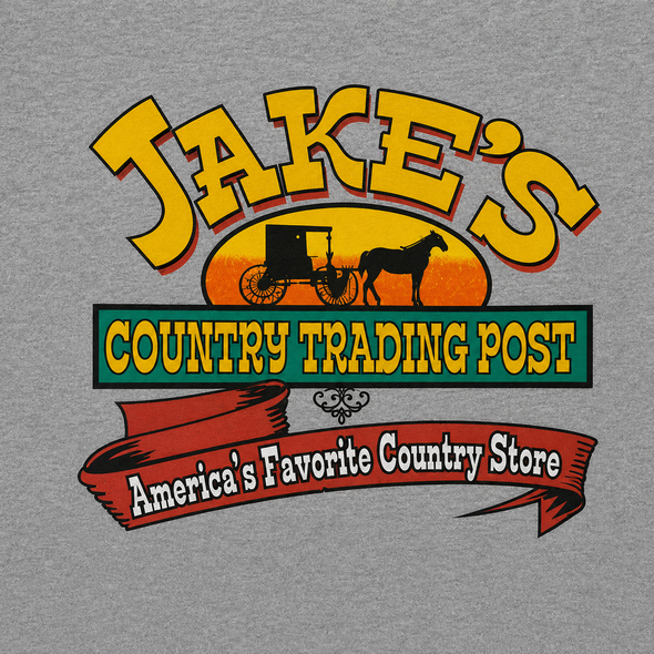 JAKE'S LOGO HOODED SWEATSHIRT GREY LARGE