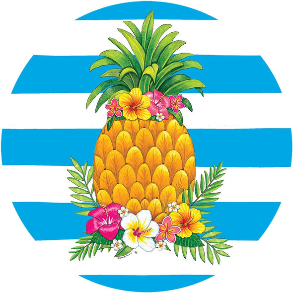 PINEAPPLE STRIPES ACCENT MAGNET