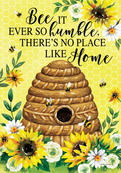 BEE SKEP GARDEN FLAG