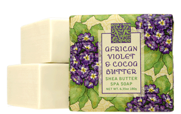 AFRICAN VIOLET & COCOA BUTTER WRAP SOAP 10.5-oz