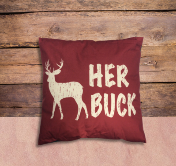 HER BUCK ACCENT PILLOW