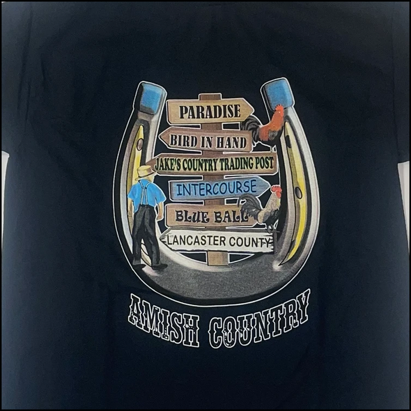 JAKES HORSESHOE BLACK T-SHIRT