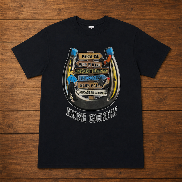 JAKES HORSESHOE BLACK T-SHIRT