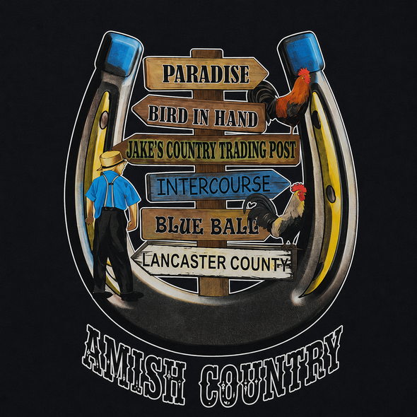 JAKES HORSESHOE BLACK T-SHIRT
