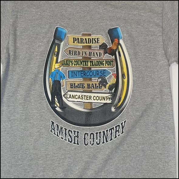 JAKES HORSESHOE GREY T-SHIRT