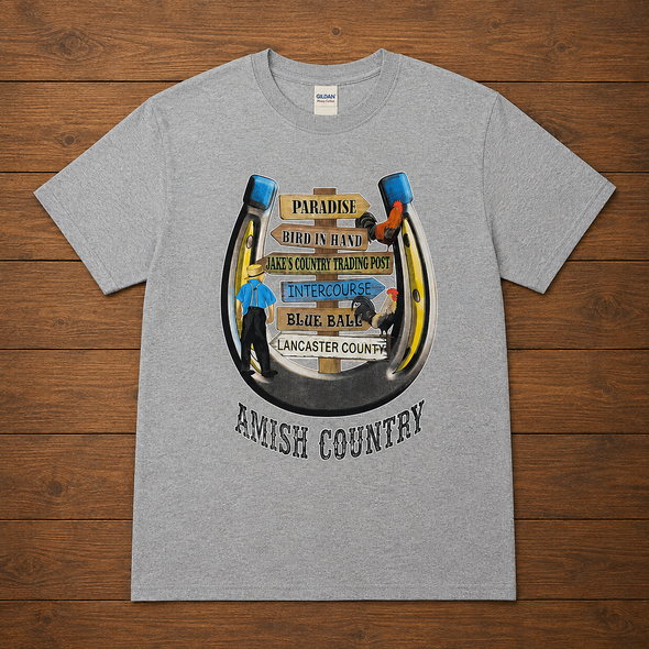 JAKES HORSESHOE GREY T-SHIRT