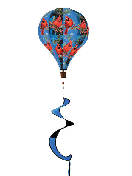 CARDINALS DELUXE HOT AIR BALLOON WIND SPINNER