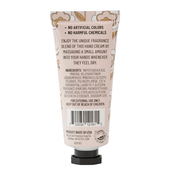 BOTANICAL JASMINE & SANDALWOOD SCENTED HAND CREAM back