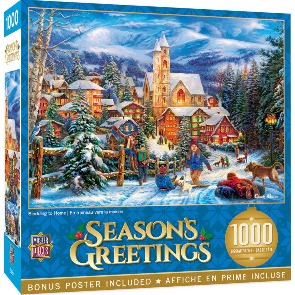 SLEDDING TO HOME PUZZLE - 1000 PC