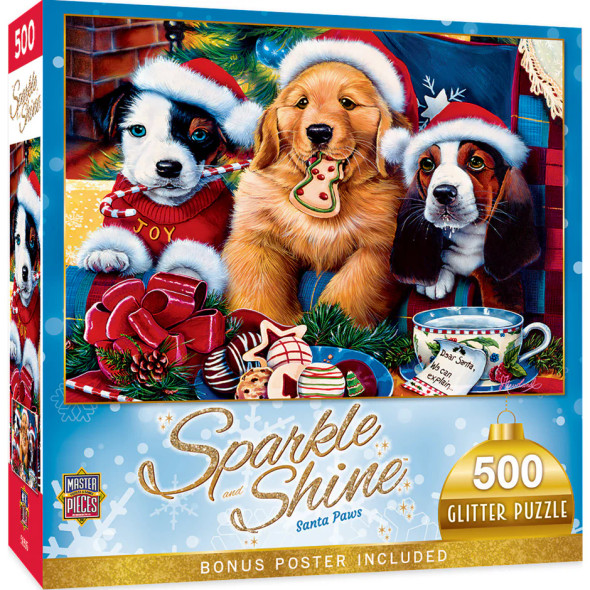 SANTA PAWS PUZZLE - 500 PC