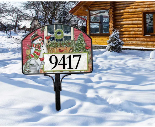 GARDEN SNOWMAN YARD DESIGN