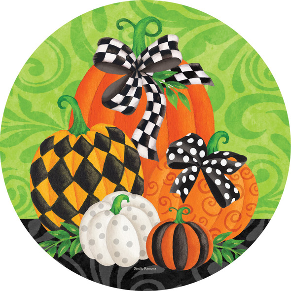 WHIMSY PUMPKINS ACCENT MAGNET