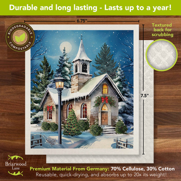 HOLY NIGHT SWEDISH DISHCLOTH