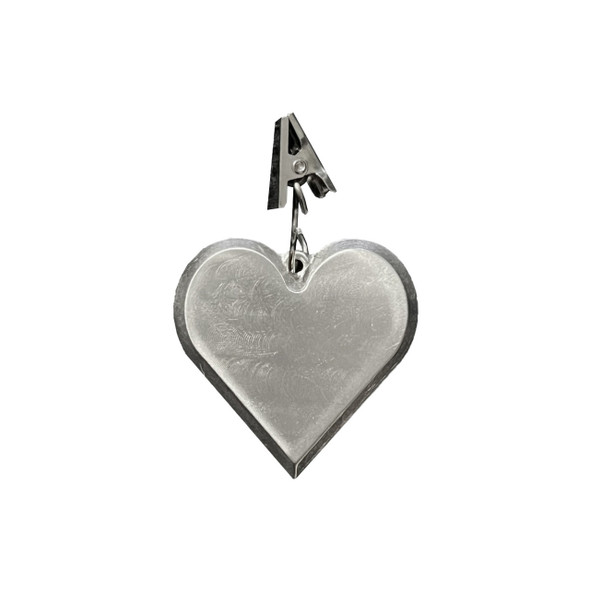METAL HEART GARDEN FLAG WEIGHT