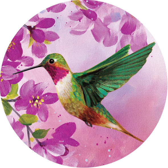 PINK HUMMINGBIRD ACCENT MAGNET 153046-5827MG