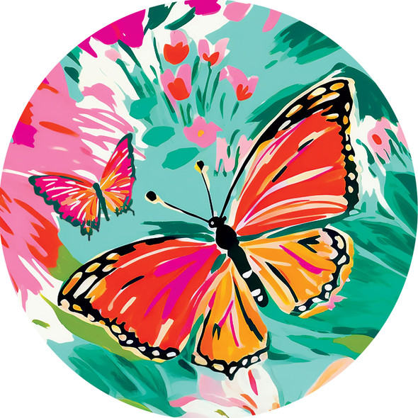 VIBRANT BUTTERFLIES ACCENT MAGNET 153051-5828MG