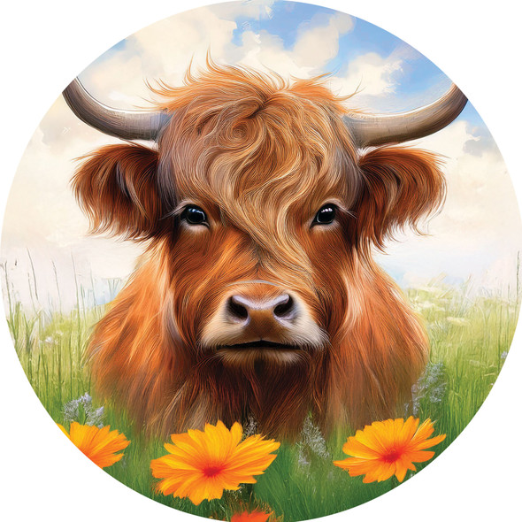 HIGHLAND COW ACCENT MAGNET 153056-5814MG