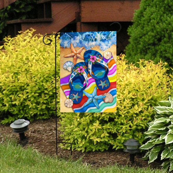 FLIP FLOP HAVEN GARDEN FLAG