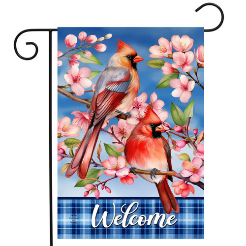 CHERRY BLOOSOM CARDINAL GARDEN FLAG 152653-G02713