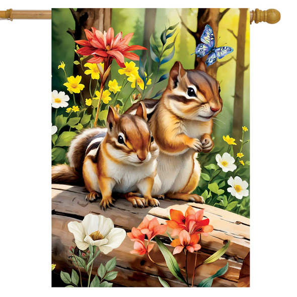 CHIPMUNKS HOUSE FLAG
