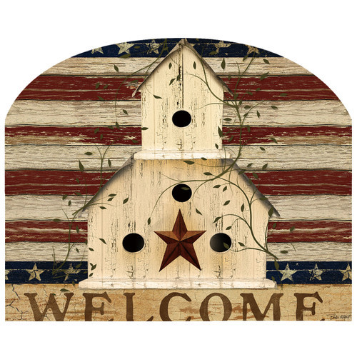 AMERICANA WELCOME ACRYLIC ART SIGN