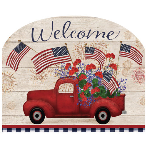 STARS AND STRIPES TRUCK ACRYLIC ART SIGN