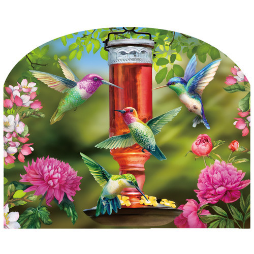 HUMMINGBIRD FEEDER ACRYLIC ART SIGN
