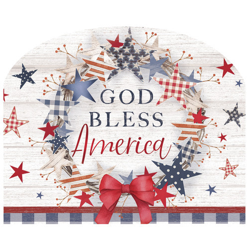 AMERICAN WREATH ACRYLIC ART SIGN