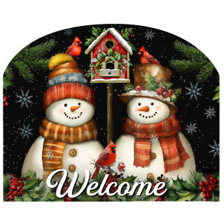 SNOWMAN PAIR ACRYLIC ART SIGN