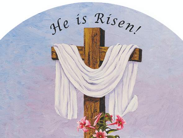 HE IS RISEN SMALL SLIDER PLAQUE