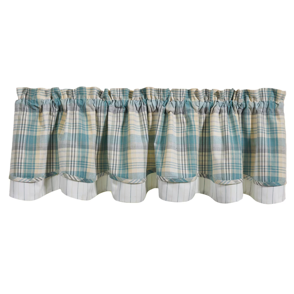 JOLIE LINED LAYERED VALANCE 72X16