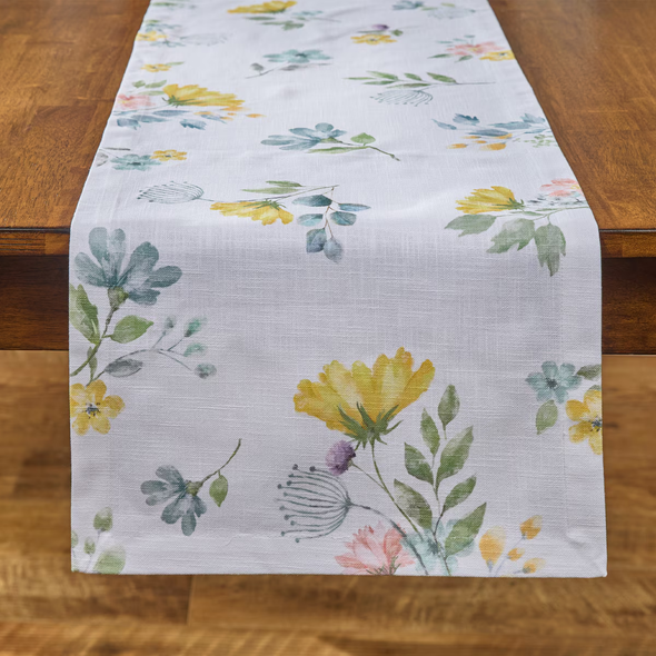 SPRING FLOWERS TABLE RUNNER