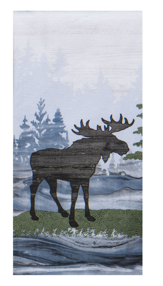 CABIN LIFE MOOSE DUAL PURPOSE TOWEL