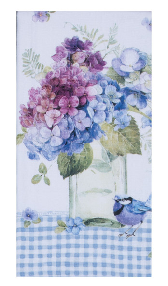  WHISPERS OF BLUE VASE DUAL PURPOSE TOWEL