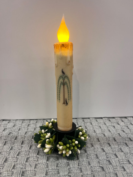 7" TIMER TAPER WILLOW TREE W/CROWS