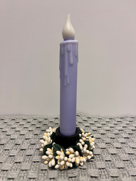 7" TIMER TAPER CANDLE LAVENDER