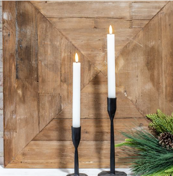 2 PC LED TAPER CANDLE SET