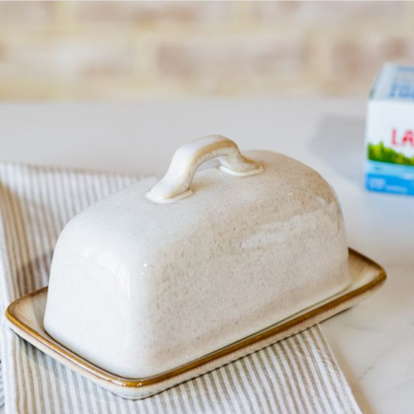 LATTE SPLATTER BUTTER DISH