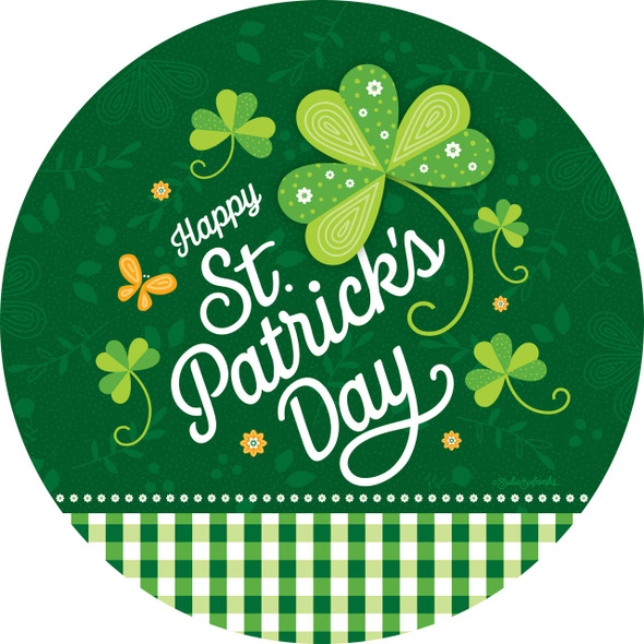 ST. PATS CHECK ACCENT MAGNET