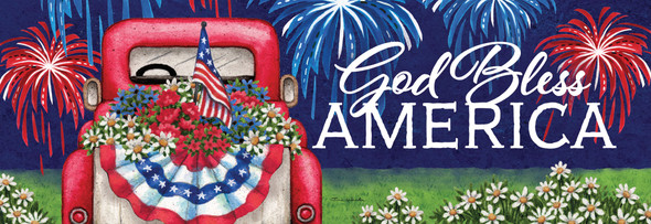 PATRIOTIC TRUCK SIGNATURE SIGN