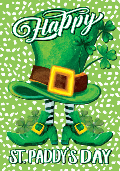 ST PATS HAT GARDEN FLAG
