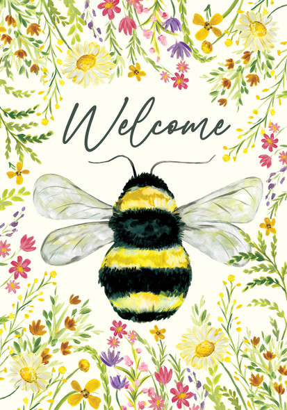 BUMBLEBEE GARDEN FLAG