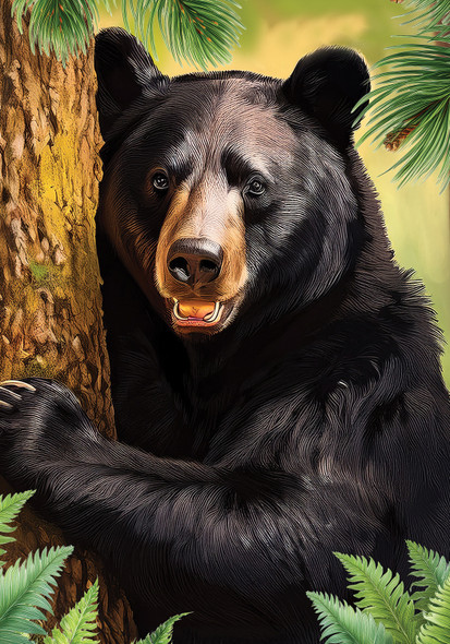 BLACK BEAR GARDEN FLAG