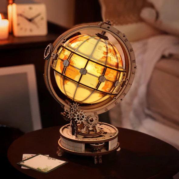 DIY WOODEN PUZZLE-LUMINOUS GLOBE