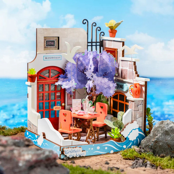 DIY MINIATURE HOUSE KIT - SEA HOLIDAY RESTAURANT