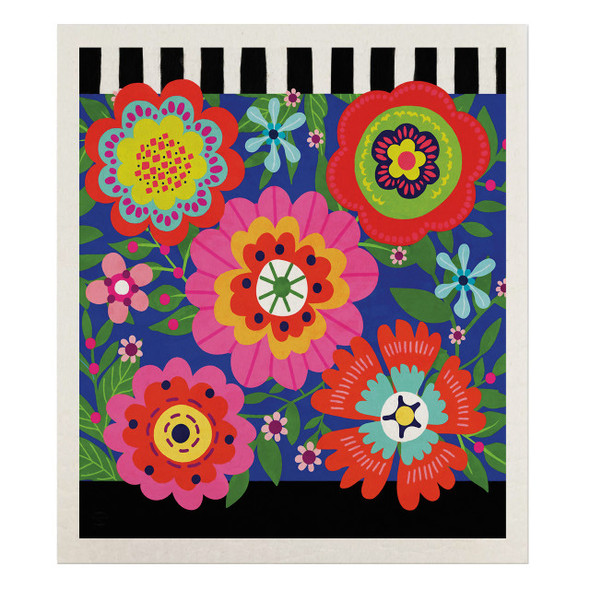 BRIGHT BLOOMS SWEDISH DISHCLOTH