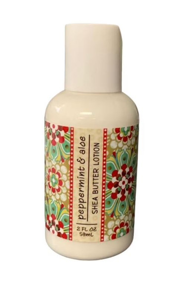 PEPPERMINT & ALOE GARDEN SHEA BUTTER LOTION 2 FL OZ