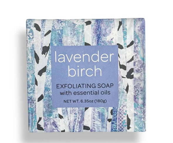 LAVENDER BIRCH EXFOLIATING WRAP SOAP 6.35 OZ