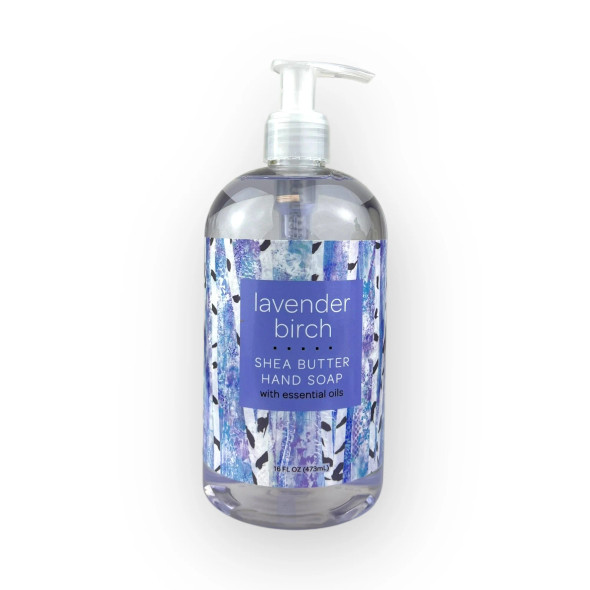 LAVENDER BIRCH SHEA BUTTER LIQUID HAND SOAP 16 FL OZ